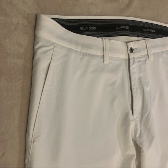 Like new  Galvin Green NED Ventil8 Golf pants White Stretch UV Men's Size 40x34 - Picture 3 of 10